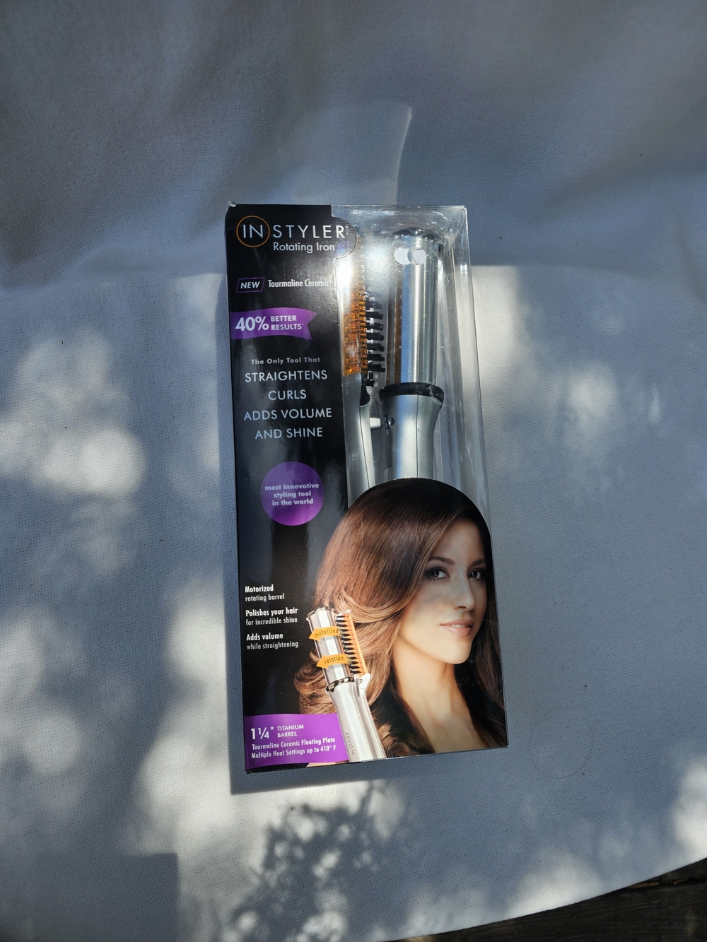 Rotating Iron Hair Styler - Black - Picture 3 of 3